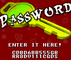 Password Screen - Nicktoons Racing