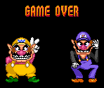 Wario and Waluigi Game Over (SMB1 SNES-Style) - Wario Customs