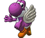 Winged Yoshi (Purple) - Puzzle & Dragons: Super Mario Bros. Edition