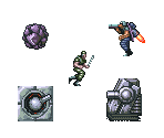 Stage 5 Enemies - Super Contra (I-Appli)