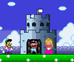 Castle & Flagpole (SMW-Style) - Mario Customs
