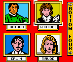Computer Player Select Screen - Monopoly (GBC)