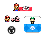 Mario Party: Star Rush/The Top 100 Minigame HUD - Mario Customs