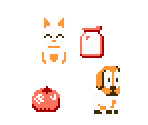 Items and Friendly Characters - Koneko Monogatari - The Adventures of Chatran (JPN)