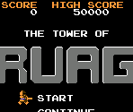 Title Screen - The Tower of Druaga (JPN)