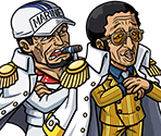 #3098 - Sakazuki & Borsalino - Strength of the Most Powerful - One Piece: Treasure Cruise
