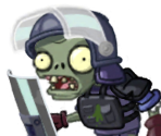 Riot Police Zombie - Plants vs. Zombies 2