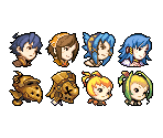 Playable Characters Portraits - Final Fantasy Crystal Chronicles: Echoes of Time
