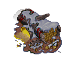 Orc Buildings (Winter) - Warcraft II