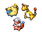 Mareep, Flaafy & Ampharos - Pokémon Ranger 3: Guardian Signs