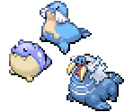Spheal, Sealeo & Walrein - Pokémon Ranger 3: Guardian Signs