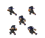 Sasuke Uchiha (Black Robe) - Naruto RPG: Uketsugareshi Hi no Ishi (JPN)