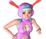 Character Renders (Pause Screen) - Super Galdelic Hour (JPN)