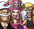 #4388 - Newgate & Shiki & Linlin - Invading God Valley - One Piece: Treasure Cruise