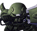 Zaku Warrior - SD Gundam G Generation World