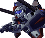 Dagger L Doppelhorn Twin Recoilles Rifle - SD Gundam G Generation World