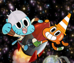 Title Screen - The Amazing World of Gumball: Journey to the Moon