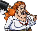 #1520 - Curly Dadan - Dadan Family Boss - One Piece: Treasure Cruise