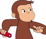 George (Pulling Lever) - Curious George: Build a Bot