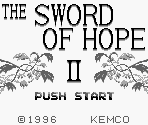 Title Screen Elements - The Sword of Hope II
