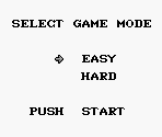 Game Mode Select Screen - Kung Fu Master / Spartan X