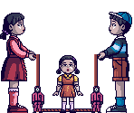 Young-hee Doll and Cheol-su Doll (Infernax-Style) - Squid Game Customs