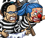 #3646 - Buggy & Galdino - Forming the Prison Break Alliance - One Piece: Treasure Cruise