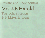 Letters - J.B. Harold: Murder Club (JPN)