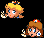 Peach and Daisy Bonus Room Sprites (All-Stars SMB1-Style) - Mario Customs