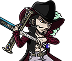 #1808 - Hawk Eyes Mihawk - The Man Who Sits Atop the World's Swordsmen - One Piece: Treasure Cruise