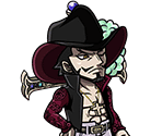 #1807 - Dracule Mihawk - The Man Who Sits Atop the World's Swordsmen - One Piece: Treasure Cruise