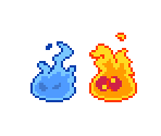 Ember & Lavabubble - Paper Mario Customs