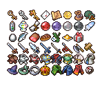 Item & Equipment Icons (Small) - RPG Tsukuru DS / RPG Maker DS