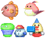 Friendly Characters - Kirby's Dream Land 3