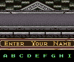 Name Entry, Life Meter, & Font - Super Castlevania IV