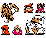 Overworld Sprites / NPCs - Final Fantasy 3 (JPN)