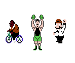 Little Mac, Doc Louis, and Referee Mario - Punch-Out!! / Mike Tyson's Punch-Out!!