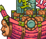 Atrocious Treasure Ship "Gourem" - Ganbare Goemon 3: Shishijyuurokubei no Karakuri Manji Katame (JPN)