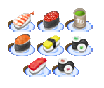 Sushi-Go-Round Objects - Pokémon Stadium