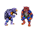 Rahzar & Tokka - Teenage Mutant Ninja Turtles 4: Turtles in Time