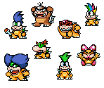 Bowser Jr. & Koopalings - Mario Customs