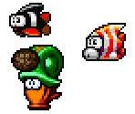 Gluglug Lagoon Enemies - The Legendary Starfy