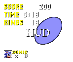 HUD Overlay - Sonic the Hedgehog