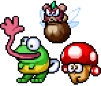 Sogwood Forest Enemies - The Legendary Starfy