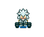 Silver (Super Mario Kart-Style) - Sonic the Hedgehog Customs