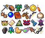 Item Icons - Golden Sun: Dark Dawn