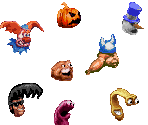 Character Heads - Clay Fighter / Clay Fighter: Tournament Edition