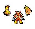 Torchic, Combusken & Blaziken - Pokémon Mystery Dungeon: Red Rescue Team