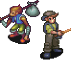 Junk Town NPCs - Breath of Fire 3