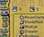 Menu - Legend of Mana